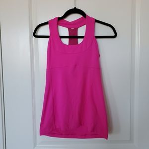Lululemon tank top size 6, hot pink